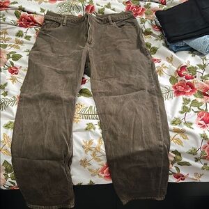 Abercrombie high rise brown jeans